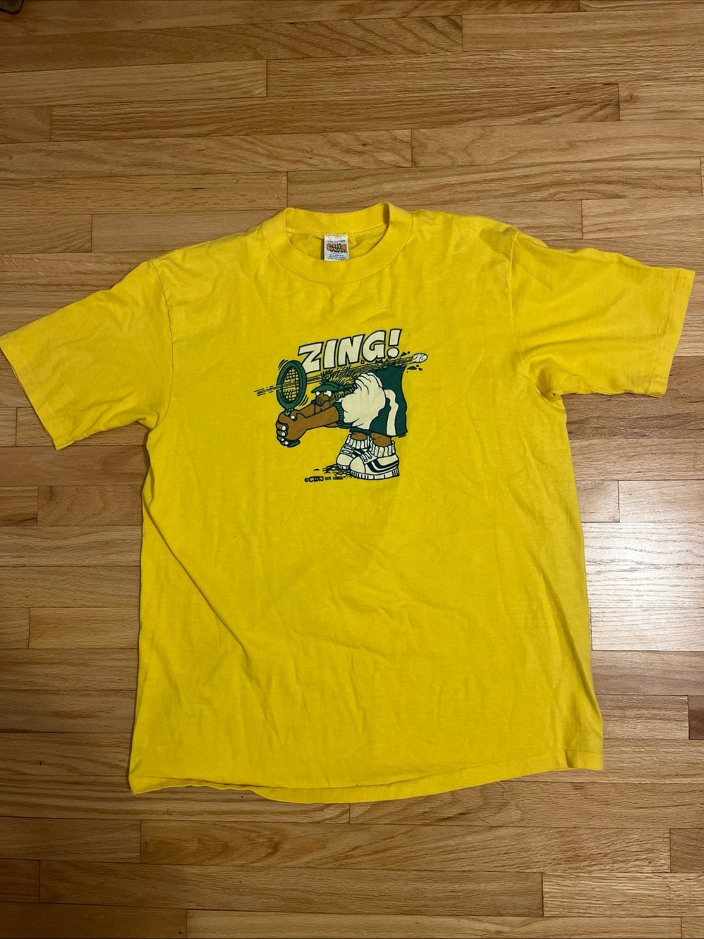 Vintage Crazy Shirts Hawaii 1979 Tennis Zing Size XL Single Stitch USA Made